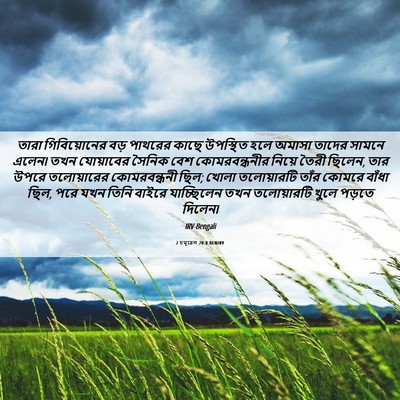 Picture 06 - 2 চমূৱেল 20:8 BENIRV - তারা গিবিয়োনের - Bible Verse Picture