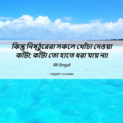 Picture 06 - 2 চমূৱেল 23:6 BENIRV - কিন্তু নিষ্ঠুরেরা - Bible Verse Picture