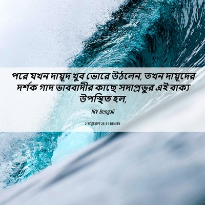 Picture 06 - 2 চমূৱেল 24:11 BENIRV - পরে যখন দায়ূদ খুব - Bible Verse Picture