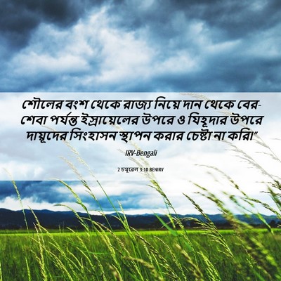 Picture 06 - 2 চমূৱেল 3:10 BENIRV - শৌলের বংশ থেকে - Bible Verse Picture