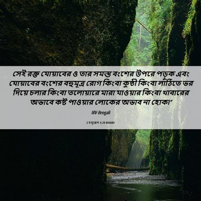 Picture 06 - 2 চমূৱেল 3:29 BENIRV - সেই রক্ত যোয়াবের - Bible Verse Picture