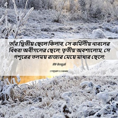 Picture 06 - 2 চমূৱেল 3:3 BENIRV - তাঁর দ্বিতীয় - Bible Verse Picture