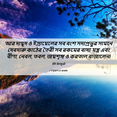 Picture 06 - 2 চমূৱেল 6:5 BENIRV - আর দায়ূদ ও - Bible Verse Picture