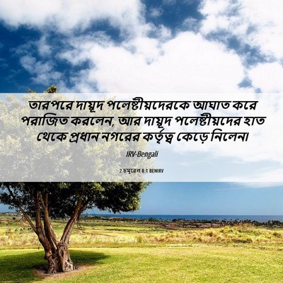 Picture 06 - 2 চমূৱেল 8:1 BENIRV - তারপরে দায়ূদ - Bible Verse Picture