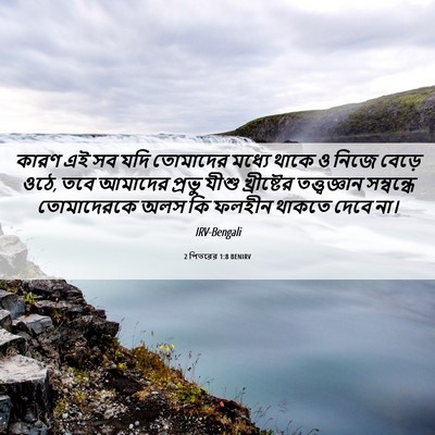 Picture 06 - 2 পিতরের 1:8 BENIRV - কারণ এই সব যদি - Bible Verse Picture