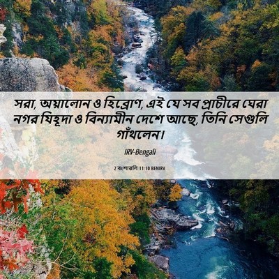 Picture 06 - 2 বংশাৱলি 11:10 BENIRV - সরা, অয়ালোন ও - Bible Verse Picture