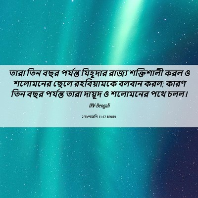 Picture 06 - 2 বংশাৱলি 11:17 BENIRV - তারা তিন বছর - Bible Verse Picture
