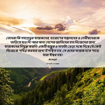 Picture 06 - 2 বংশাৱলি 13:9 BENIRV - তোমরা কি - Bible Verse Picture