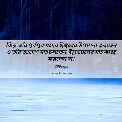 Picture 06 - 2 বংশাৱলি 17:4 BENIRV - কিন্তু তাঁর - Bible Verse Picture