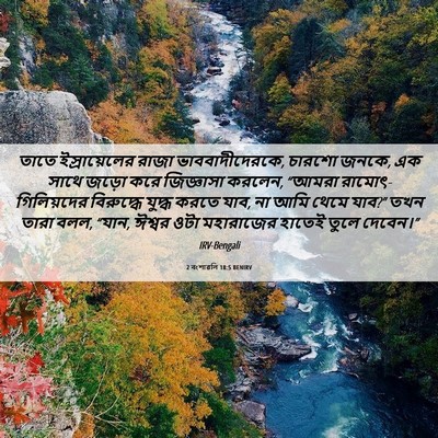 Picture 06 - 2 বংশাৱলি 18:5 BENIRV - তাতে ইস্রায়েলের - Bible Verse Picture