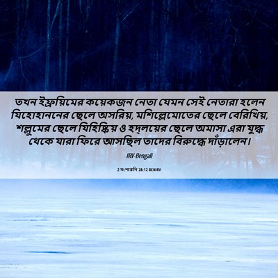 Picture 06 - 2 বংশাৱলি 28:12 BENIRV - তখন ইফ্রয়িমের - Bible Verse Picture