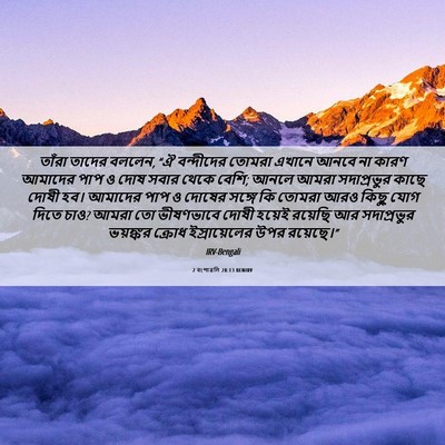Picture 06 - 2 বংশাৱলি 28:13 BENIRV - তাঁরা তাদের বললেন, - Bible Verse Picture