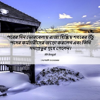 Picture 06 - 2 বংশাৱলি 29:20 BENIRV - পরের দিন - Bible Verse Picture