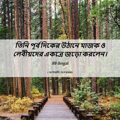 Picture 06 - 2 বংশাৱলি 29:4 BENIRV - তিনি পূর্ব দিকের - Bible Verse Picture