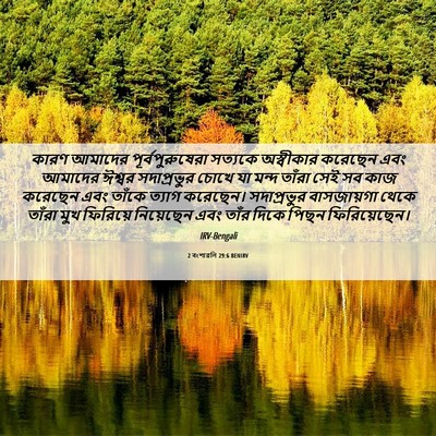 Picture 06 - 2 বংশাৱলি 29:6 BENIRV - কারণ আমাদের - Bible Verse Picture