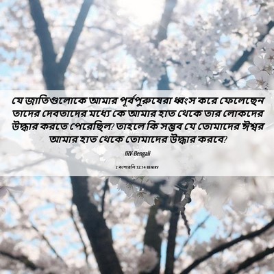 Picture 06 - 2 বংশাৱলি 32:14 BENIRV - যে জাতিগুলোকে - Bible Verse Picture