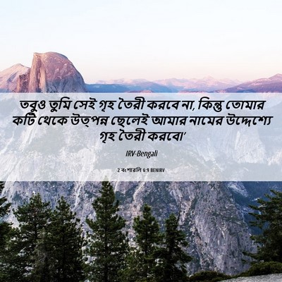 Picture 06 - 2 বংশাৱলি 6:9 BENIRV - তবুও তুমি সেই গৃহ - Bible Verse Picture