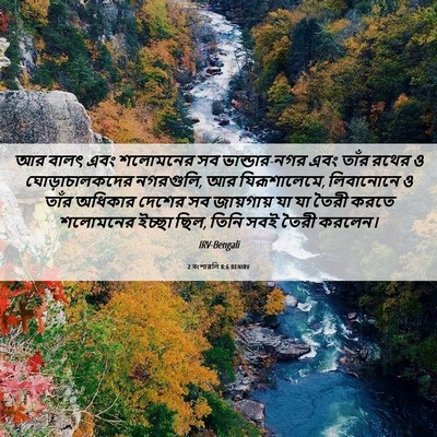 Picture 06 - 2 বংশাৱলি 8:6 BENIRV - আর বালৎ এবং - Bible Verse Picture