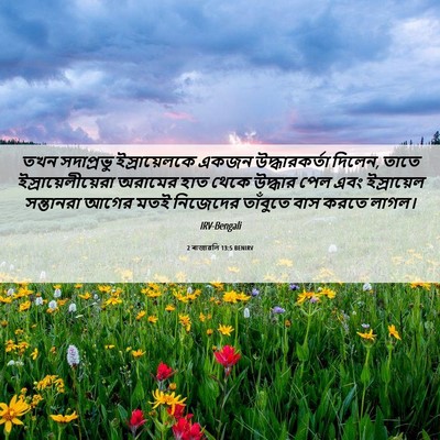 Picture 06 - 2 ৰাজাৱলি 13:5 BENIRV - তখন সদাপ্রভু - Bible Verse Picture
