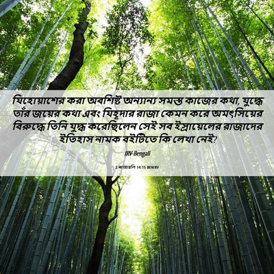 Picture 06 - 2 ৰাজাৱলি 14:15 BENIRV - যিহোয়াশের করা - Bible Verse Picture