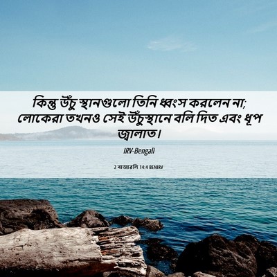 Picture 06 - 2 ৰাজাৱলি 14:4 BENIRV - কিন্তু উঁচু - Bible Verse Picture