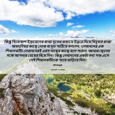 Picture 06 - 2 ৰাজাৱলি 14:9 BENIRV - কিন্তু যিহোয়াশ - Bible Verse Picture