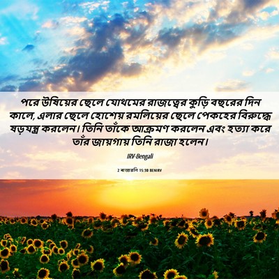 Picture 06 - 2 ৰাজাৱলি 15:30 BENIRV - পরে উষিয়ের ছেলে - Bible Verse Picture