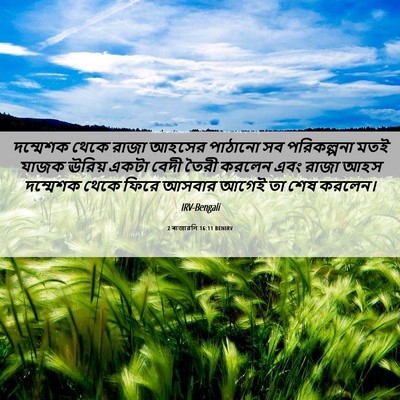 Picture 06 - 2 ৰাজাৱলি 16:11 BENIRV - দম্মেশক থেকে রাজা - Bible Verse Picture