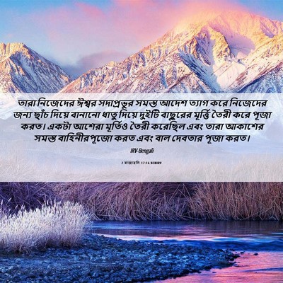Picture 06 - 2 ৰাজাৱলি 17:16 BENIRV - তারা নিজেদের - Bible Verse Picture
