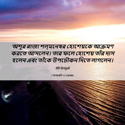 Picture 06 - 2 ৰাজাৱলি 17:3 BENIRV - অশূর রাজা - Bible Verse Picture