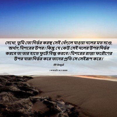 Picture 06 - 2 ৰাজাৱলি 18:21 BENIRV - দেখো, তুমি তো - Bible Verse Picture