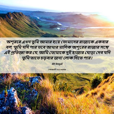 Picture 06 - 2 ৰাজাৱলি 18:23 BENIRV - অশূররে এখন তুমি - Bible Verse Picture