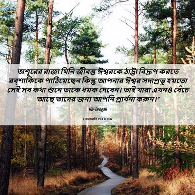 Picture 06 - 2 ৰাজাৱলি 19:4 BENIRV - অশূরের রাজা যিনি - Bible Verse Picture
