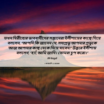 Picture 06 - 2 ৰাজাৱলি 2:5 BENIRV - তখন যিরীহোর - Bible Verse Picture