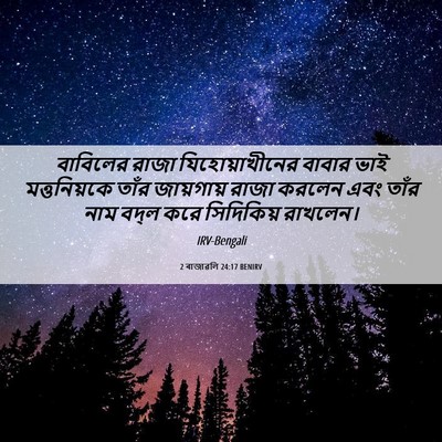 Picture 06 - 2 ৰাজাৱলি 24:17 BENIRV - বাবিলের রাজা - Bible Verse Picture
