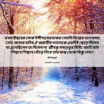 Picture 06 - 2 ৰাজাৱলি 5:20 BENIRV - তখন ঈশ্বরের লোক - Bible Verse Picture
