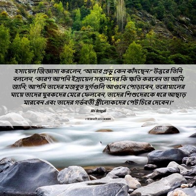Picture 06 - 2 ৰাজাৱলি 8:12 BENIRV - হসায়েল জিজ্ঞাসা - Bible Verse Picture