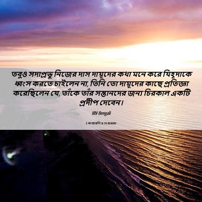 Picture 06 - 2 ৰাজাৱলি 8:19 BENIRV - তবুও সদাপ্রভু - Bible Verse Picture