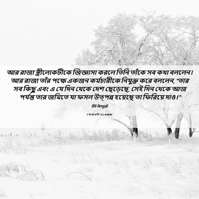 Picture 06 - 2 ৰাজাৱলি 8:6 BENIRV - আর রাজা - Bible Verse Picture