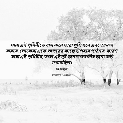Picture 06 - पপ্রত্যাদেশ 11:10 BENIRV - যারা এই পৃথিবীতে - Bible Verse Picture