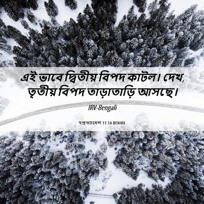 Picture 06 - पপ্রত্যাদেশ 11:14 BENIRV - এই ভাবে দ্বিতীয় - Bible Verse Picture