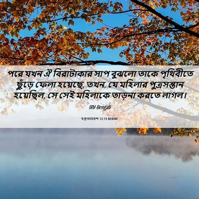 Picture 06 - पপ্রত্যাদেশ 12:13 BENIRV - পরে যখন ঐ - Bible Verse Picture
