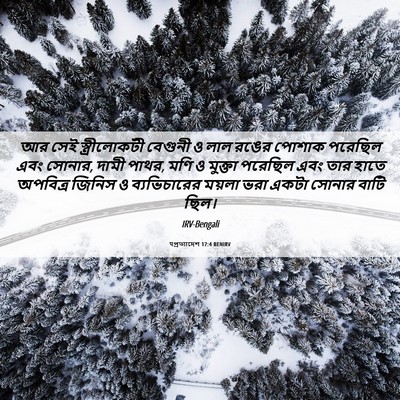 Picture 06 - पপ্রত্যাদেশ 17:4 BENIRV - আর সেই - Bible Verse Picture