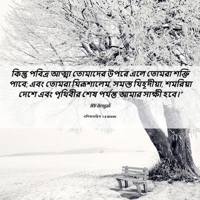 Picture 06 - पশিষ্যচরিত 1:8 BENIRV - কিন্তু পবিত্র - Bible Verse Picture