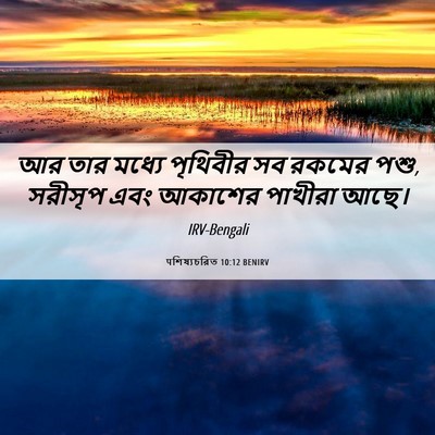 Picture 06 - पশিষ্যচরিত 10:12 BENIRV - আর তার মধ্যে - Bible Verse Picture