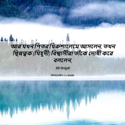 Picture 06 - पশিষ্যচরিত 11:2 BENIRV - আর যখন পিতর - Bible Verse Picture