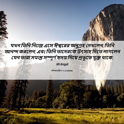 Picture 06 - पশিষ্যচরিত 11:23 BENIRV - যখন তিনি নিজে এসে - Bible Verse Picture