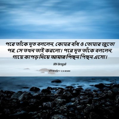 Picture 06 - पশিষ্যচরিত 12:8 BENIRV - পরে তাঁকে দূত - Bible Verse Picture