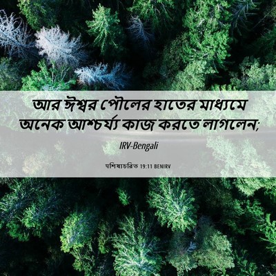 Picture 06 - पশিষ্যচরিত 19:11 BENIRV - আর ঈশ্বর পৌলের - Bible Verse Picture