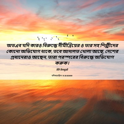 Picture 06 - पশিষ্যচরিত 19:38 BENIRV - অতএব যদি কারও - Bible Verse Picture